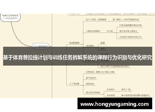 基于体育普拉提计划与训练任务拆解系统的课程行为识别与优化研究